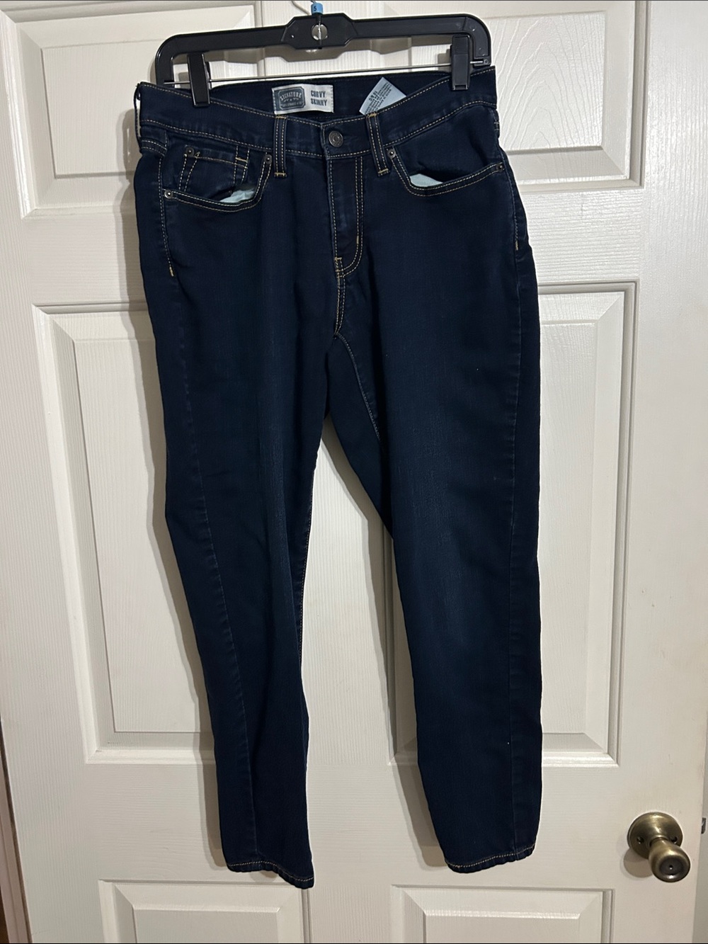 Dark Blue Stretch Jeans